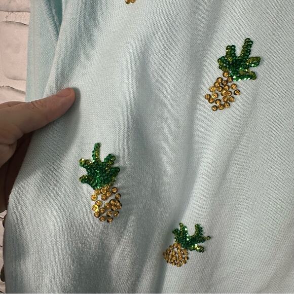 Lilly Pulitzer Caralynn Pineapple Sequin Sweater Size XS - Picture 10 of 11